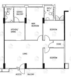 Blk 927 Hougang Street 91 (Hougang), HDB 4 Rooms #589378901